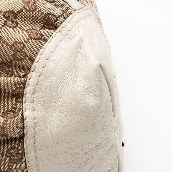 Gucci GG Canvas Horsebit Nailhead Medium Boston Bag - Picture 15 of 15